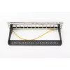 DIGITUS Modular Patch Panel, geschirmt 12-Port, Blank, 1U, 254mm (10 Zoll) Rack-Montage Farbe schwarz RAL 9005