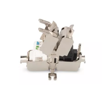 DIGITUS Feldabschlusskoppler CAT6A, 500 MHz für AWG 22-26, vollständig geschirmtes Keystone-Design, 26x35x80 mm
