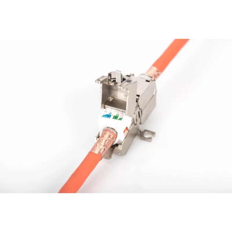 DIGITUS Feldabschlusskoppler CAT6A, 500 MHz für AWG 22-26, vollständig geschirmtes Keystone-Design, 26x35x80 mm