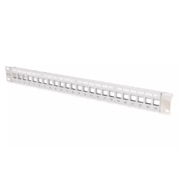 DIGITUS Modulares Patchpanel für Keystone Jack, 1U Rack-Montage – unbestückt