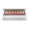 DIGITUS CAT6A Patchpanel, geschirmt, 12-Port Beschriftungsfeld, 1U, 10 Zoll Rackmontage, grau RAL 7035