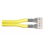 DIGITUS Installationskabel - Cat 7a - S/FTP - AWG 22/1 Duplex - 100 m - Gelb
