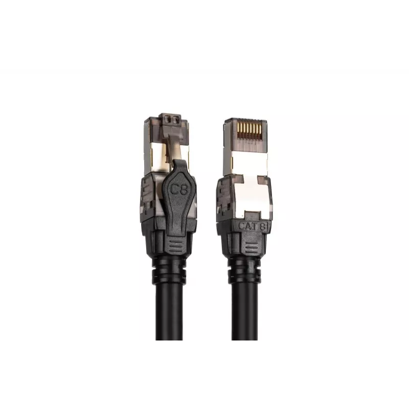 DIGITUS Patchkabel - Kat. 8.1 - S/FTP - AWG 24/7 - 5m - Schwarz