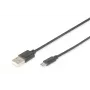 DIGITUS USB 2.0 Anschlusskabel, Typ A - Micro B M/M, 2m USB 2.0 kompatibel schwarz