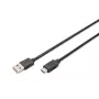 DIGITUS ASSMANN USB Type-C Verbindungskabel, Typ C auf A Stecker/Stecker, 3m, 3A, 480 MB/s, 2.0 Version, schwarz