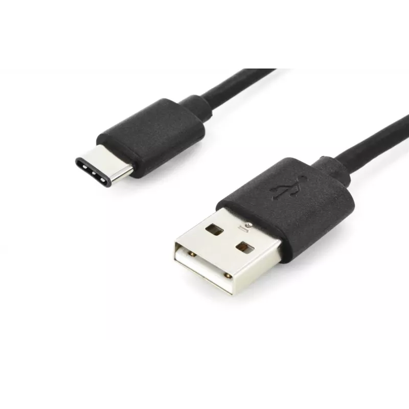 DIGITUS ASSMANN USB Typ-C Verbindungskabel, Typ-C auf A M/M, 2m 3A, 480MB, 2.0 Version, schwarz