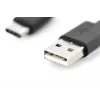 DIGITUS ASSMANN USB Typ-C Verbindungskabel, Typ-C auf A M/M, 2m 3A, 480MB, 2.0 Version, schwarz