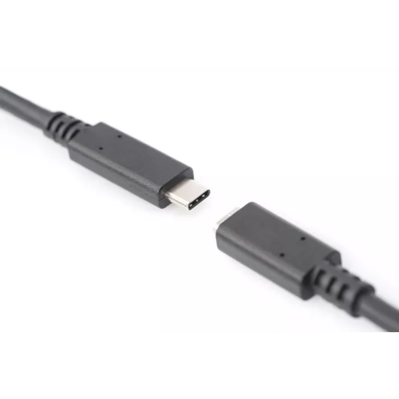 DIGITUS USB Typ-C Verlängerungskabel, Typ C M/F, 2 m Full-Featured, Gen2, 3A, 10 Gbit/s, Version 3.1, CE