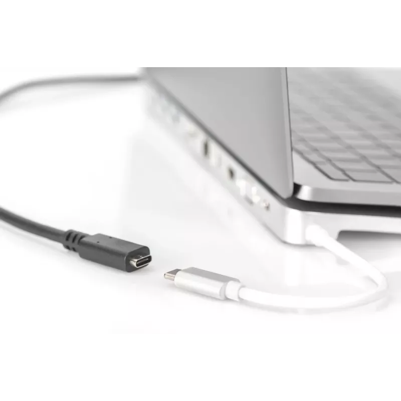 DIGITUS USB Typ-C Verlängerungskabel, Typ C M/F, 2 m Full-Featured, Gen2, 3A, 10 Gbit/s, Version 3.1, CE