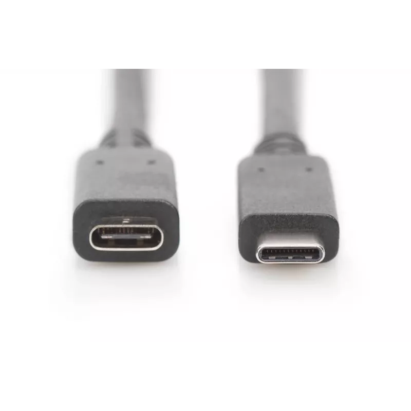 DIGITUS USB Typ-C Verlängerungskabel, Typ C M/F, 2 m Full-Featured, Gen2, 3A, 10 Gbit/s, Version 3.1, CE