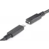 DIGITUS USB Typ-C Verlängerungskabel, Typ C M/F, 2 m Full-Featured, Gen2, 3A, 10 Gbit/s, Version 3.1, CE