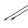 DIGITUS USB Silikon-Ladekabel USB-A - Lightning USB 2.0 12W - 50cm schwarz