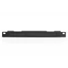 DIGITUS 10-Zoll-Kabelführungsplatte, 0,5HE, Kabelbürste, 22 x 254 x 12 mm, schwarz