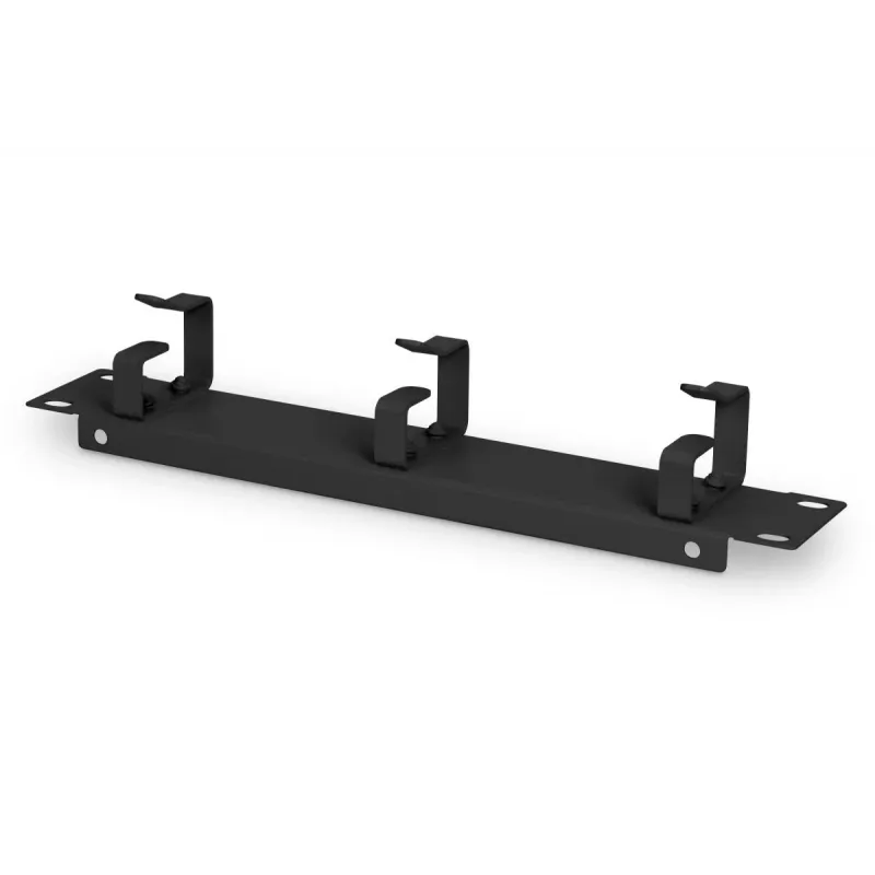 DIGITUS 10 Zoll Kabelmanagement-Panel 1HE 3x Kabelringe schwarz