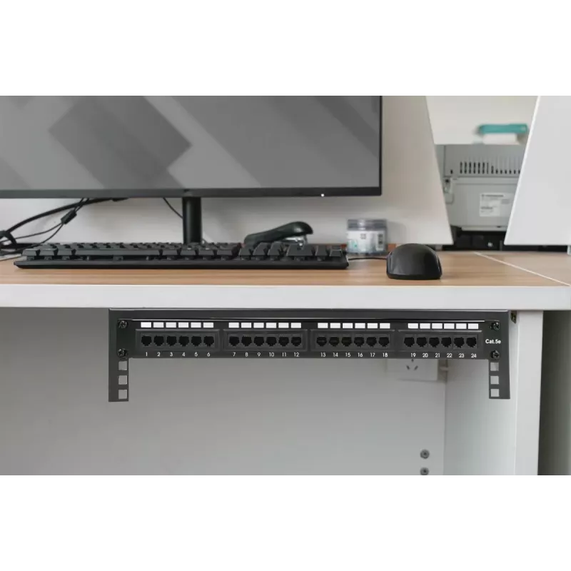 Digitus 19-Zoll Wandmontagehalterung 4U Schwarz