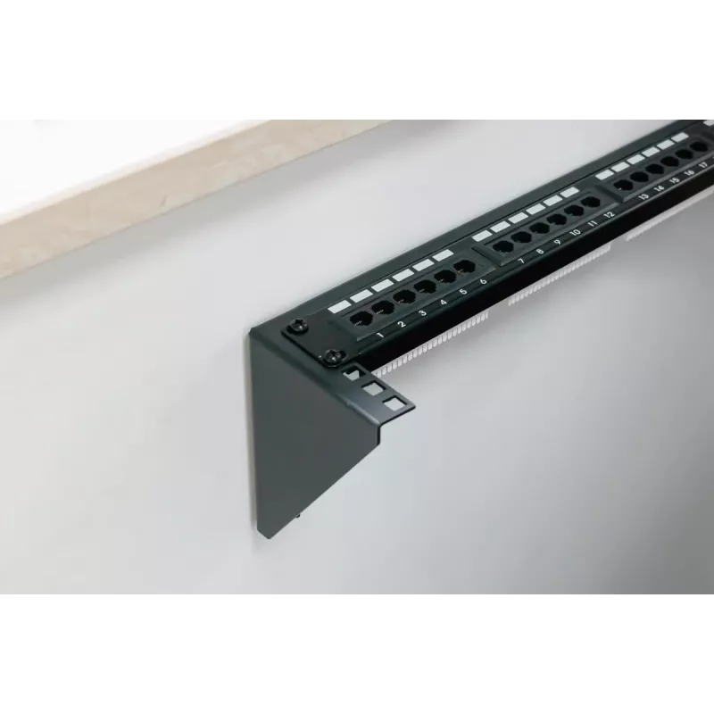 Digitus 19-Zoll Wandmontagehalterung 4U Schwarz