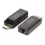 DIGITUS Mini HDMI Extender Set, Full HD 50m CAT6/6A/7, Stromversorgung über Micro-USB-Kabel, Schwarz