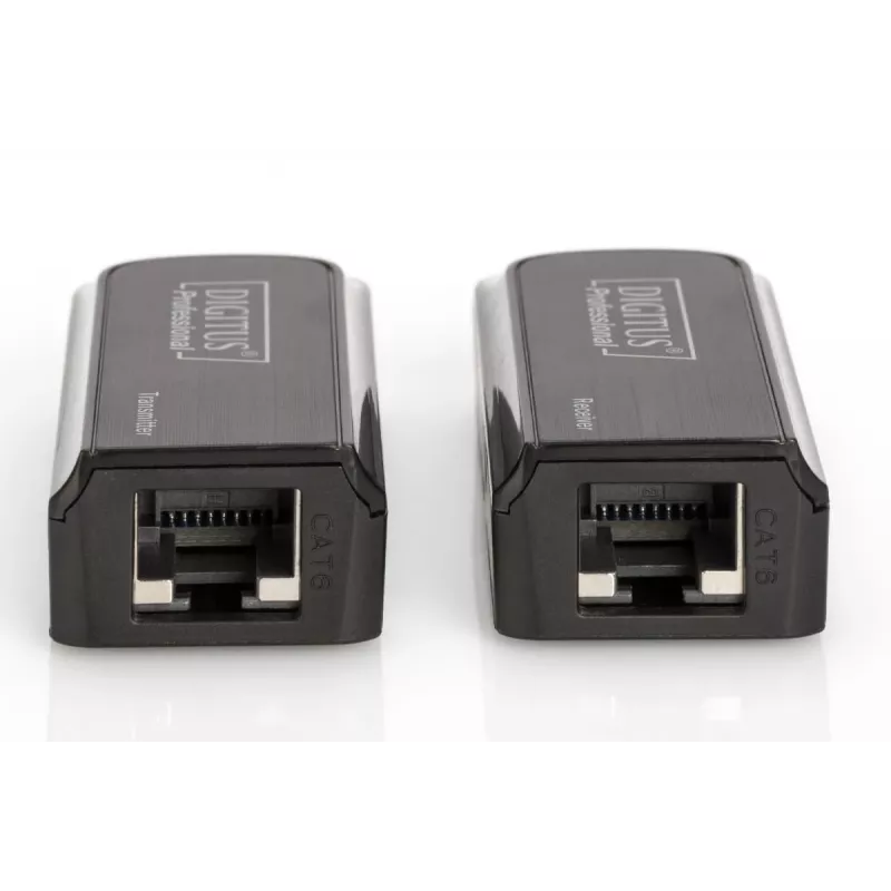DIGITUS Mini HDMI Extender Set, Full HD 50m CAT6/6A/7, Stromversorgung über Micro-USB-Kabel, Schwarz