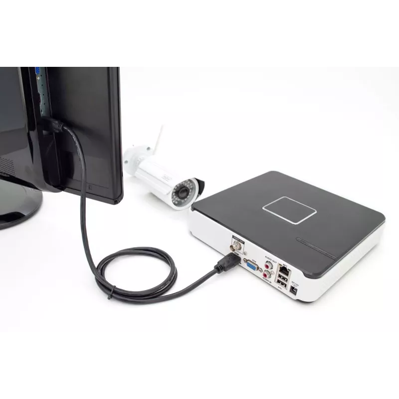 DIGITUS HDMI Premium High Speed Verbindungskabel, Typ A M/M, 5m mit Ethernet, Ultra HD 60p schwarz
