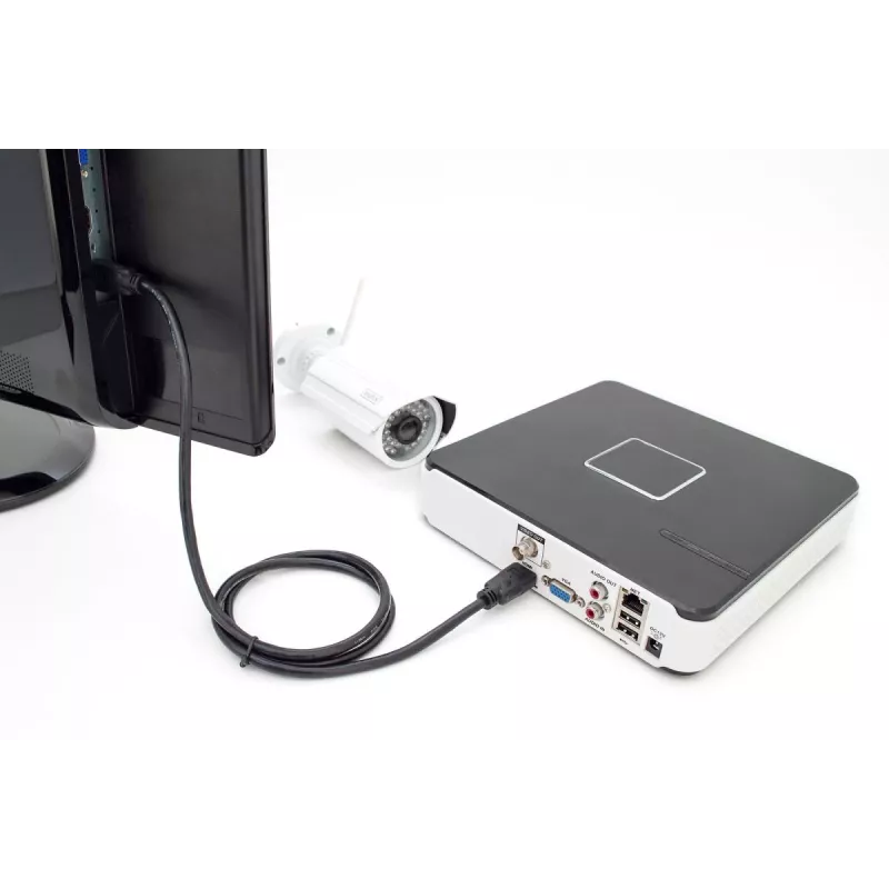 DIGITUS HDMI Premium High Speed Verbindungskabel, Typ A M/M, 3m mit Ethernet, Ultra HD 60p, schwarz