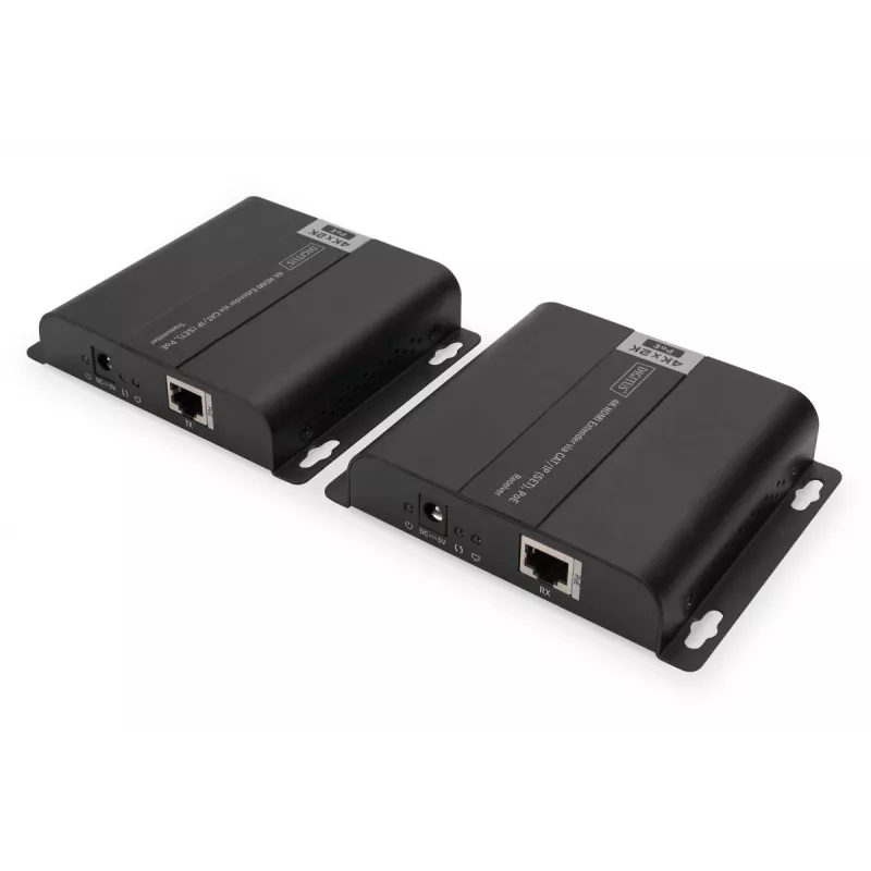 DIGITUS 4K HDMI Extender Set over IP/CAT 5, 6 (120 m) komplett POE-gespeist, UHD 4K/30Hz