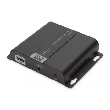 DIGITUS 4K HDMI Extender, Empfängereinheit über IP/CAT 5, 6 (120 m), PoE-gespeist