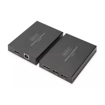 AV-Sender & -Empfänger, Digitus, HDMI KVM IP Extender Set, 1920 x 1200 Pixel, 150 m