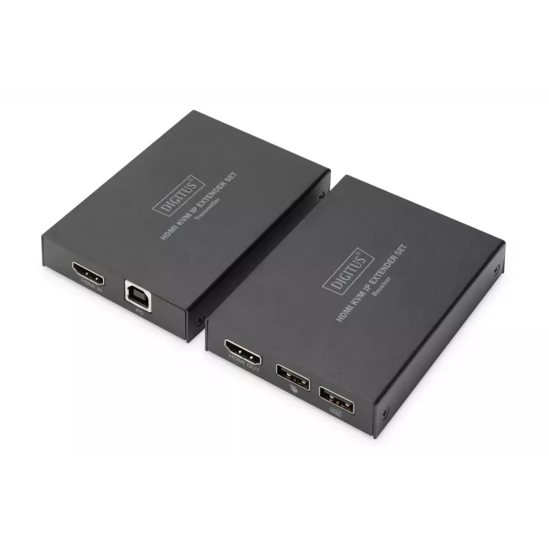 AV-Sender & -Empfänger, Digitus, HDMI KVM IP Extender Set, 1920 x 1200 Pixel, 150 m