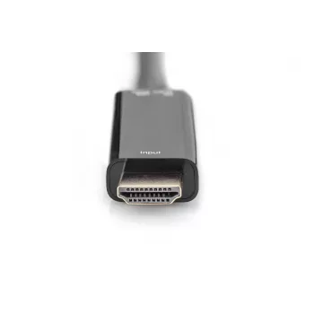 Digitus 4K HDMI-Adapter HDMI auf DisplayPort 0,2 m HDMI Typ A USB