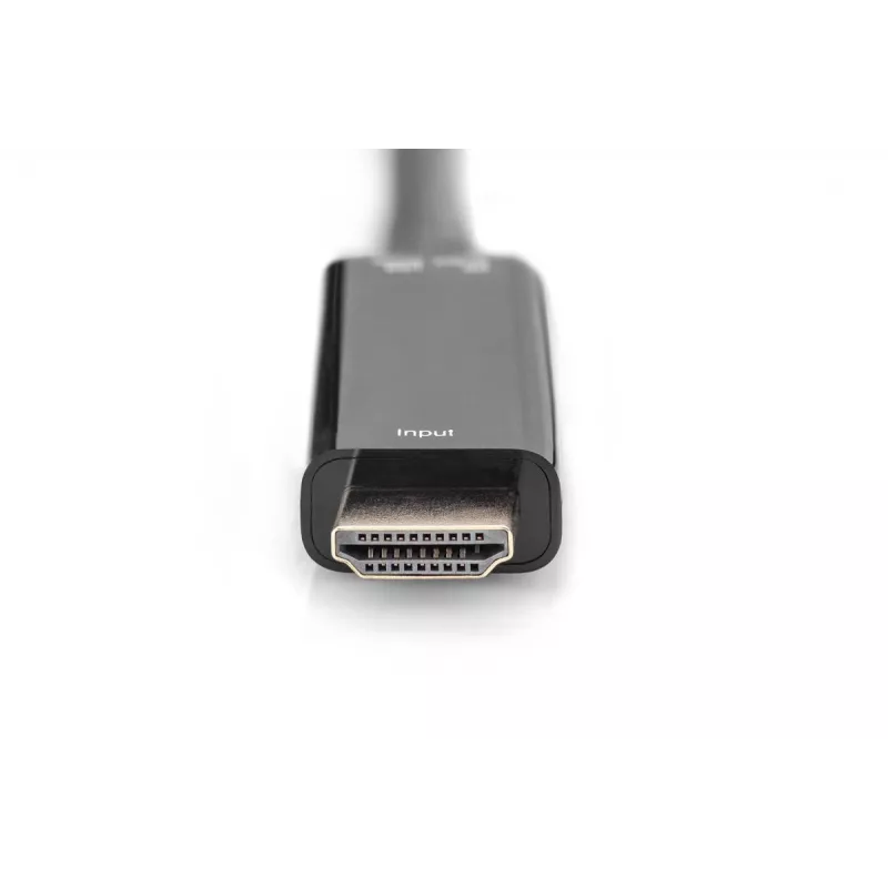 Digitus 4K HDMI-Adapter HDMI auf DisplayPort 0,2 m HDMI Typ A USB