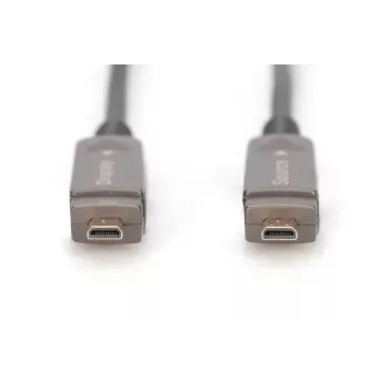 Digitus 4K HDMI AOC Hybrid-Glasfaserkabel 10m Stecker zu Stecker 18 Gbit/s