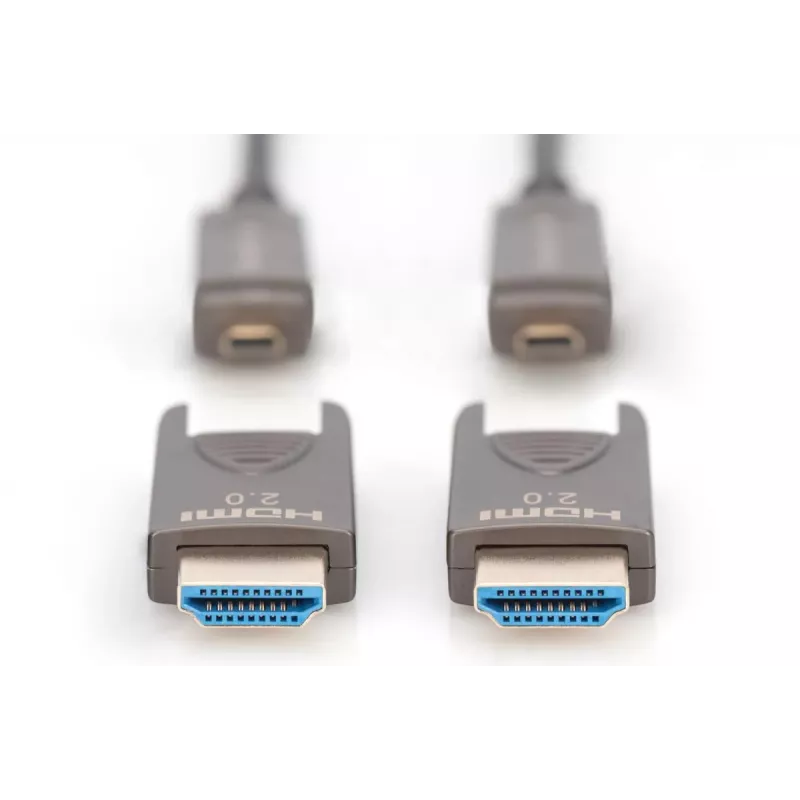 Digitus 4K HDMI AOC Hybrid-Glasfaserkabel 10m Stecker zu Stecker 18 Gbit/s