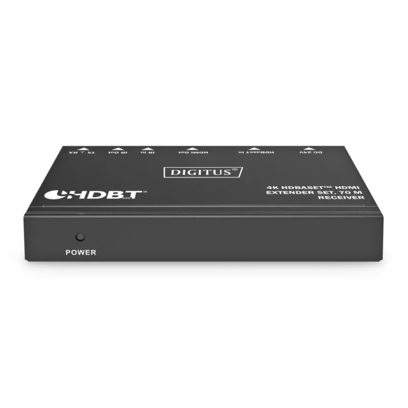 DIGITUS 4K HDBaseT Extender Set 70m PoC RS232 IR schwarz
