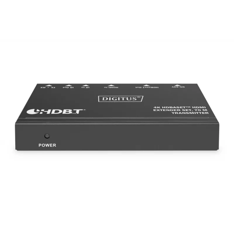 DIGITUS 4K HDBaseT Extender Set 70m PoC RS232 IR schwarz