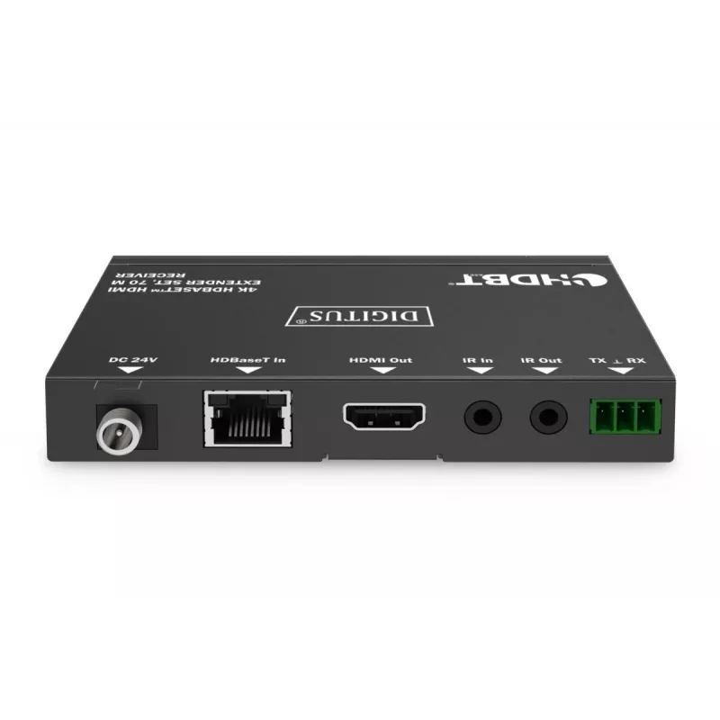 DIGITUS 4K HDBaseT Extender Set 70m PoC RS232 IR schwarz