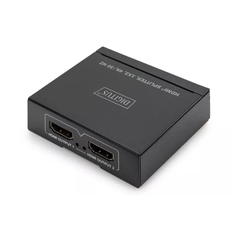 DIGITUS 4K HDMI Splitter. 1x 2 4K/30Hz. schwarz