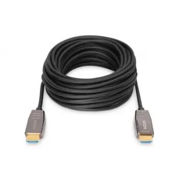 DIGITUS HDMI AOC Hybrid-Glasfaserkabel, Typ A M/M, 20 m UHD 8K@60Hz, CE, schwarz