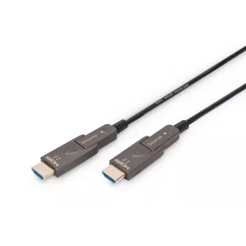 DIGITUS 4K – HDMI AOC Hybrid-Glasfaserkabel mit abnehmbarem Stecker, 20 m