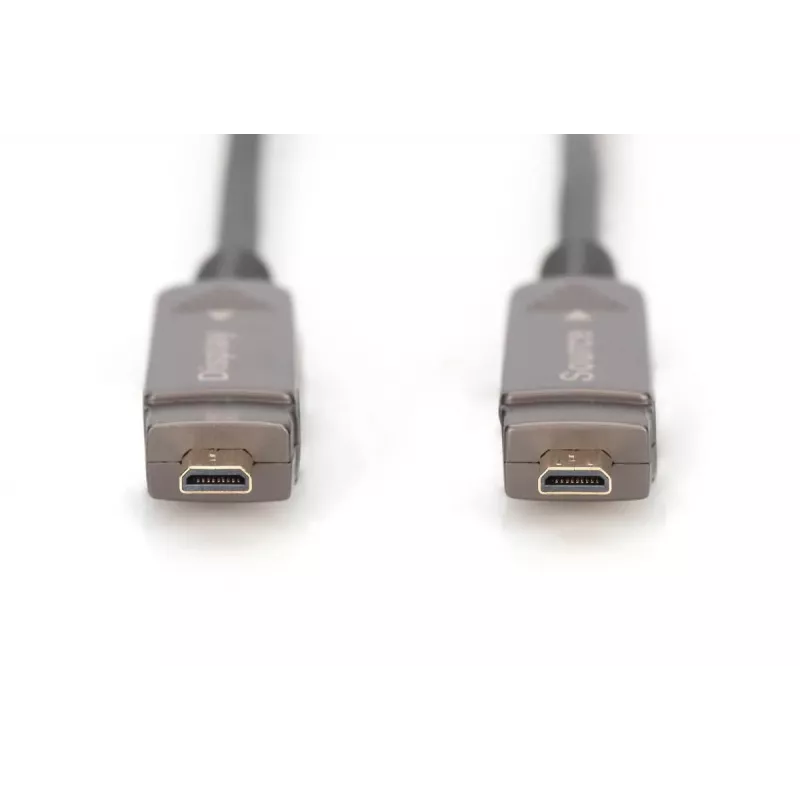 DIGITUS 4K – HDMI AOC Hybrid-Glasfaserkabel mit abnehmbarem Stecker, 20 m