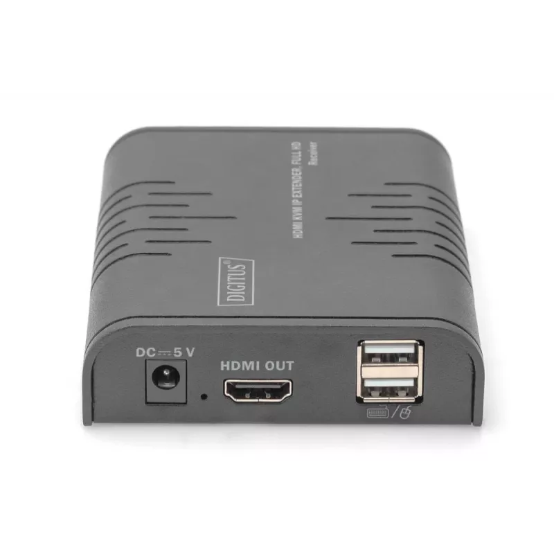 DIGITUS IP KVM Extender, Empfänger (RX) Einheit für DS-55529