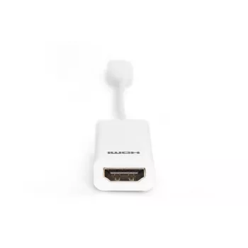 DIGITUS ASSMANN DisplayPort-Adapterkabel, Mini DP - HDMI Typ A M/F, 15 cm DP 1.1a kompatibel, CE weiß