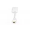 DIGITUS ASSMANN DisplayPort-Adapterkabel, Mini DP - HDMI Typ A M/F, 15 cm DP 1.1a kompatibel, CE weiß