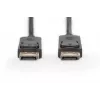 DIGITUS DisplayPort-Verbindungskabel, DP M/M, 5 m mit Verriegelung, DP, 1.1a konform, schwarz