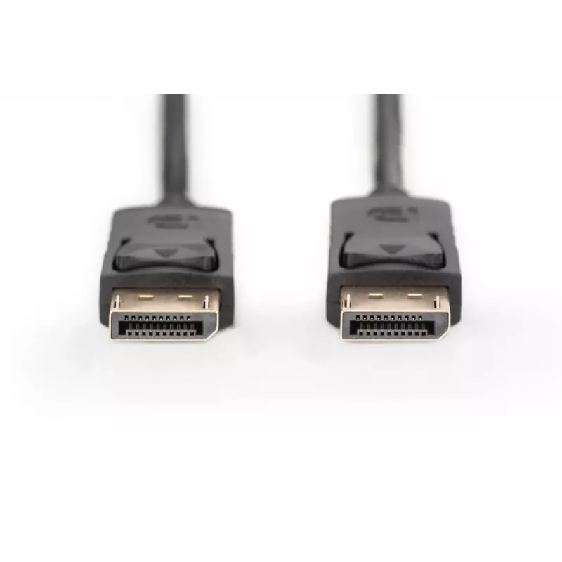 DIGITUS DisplayPort-Verbindungskabel, DP M/M, 5 m mit Verriegelung, DP, 1.1a konform, schwarz