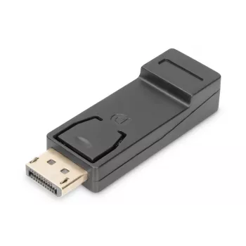 DIGITUS DisplayPort-Adapter, DP - HDMI Typ A M/W, mit Verriegelung, DP 1.1a, Full HD, CE schwarz