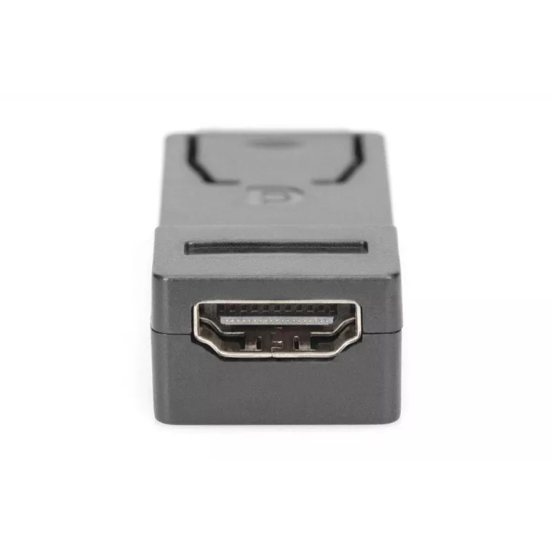 DIGITUS DisplayPort-Adapter, DP - HDMI Typ A M/W, mit Verriegelung, DP 1.1a, Full HD, CE schwarz