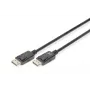 DIGITUS DisplayPort-Verbindungskabel, DP M/M, 2m mit Verriegelung, DP 1.2, Ultra HD 4K schwarz
