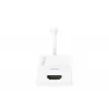 DIGITUS ASSMANN DisplayPort-Adapterkabel, Mini-DP - HDMI Typ A M/W, 20 cm HDMI Ver. 2.0, aktiv, CE, gold, weiß