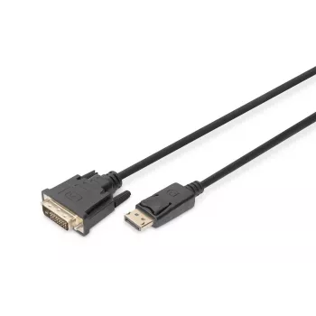 DIGITUS DP - DVI-D Kabel 3M schwarz DP - DVI mit Verriegelung DP 1.1a