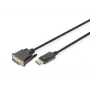 DIGITUS DP - DVI-D Kabel 3M schwarz DP - DVI mit Verriegelung DP 1.1a